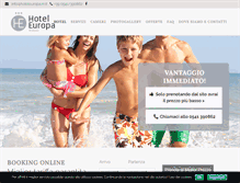 Tablet Screenshot of hoteleuropa.rn.it